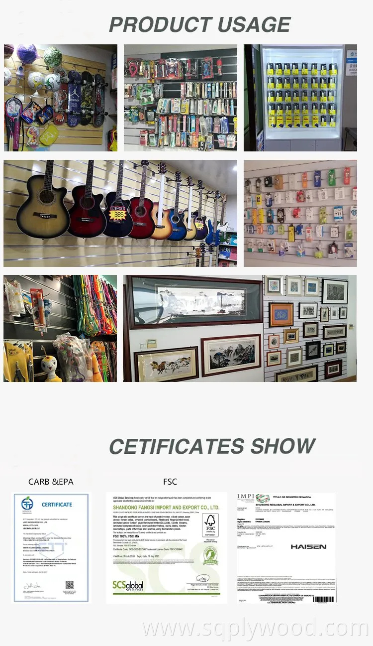 4 8 FT Melamine Face 7 5 Slot MDF Board Store Wall Decoration Slatwall Display MDF